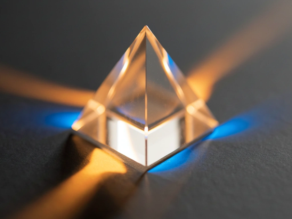 Refracted light showing data precision